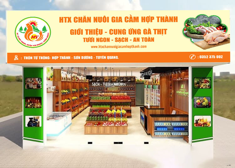 MH BẢNG HIỆU CỬA HÀNG GÀ HỢP THÀNH